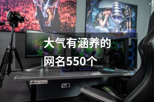 大气有涵养的网名550个-第1张-游戏资讯-龙启科技