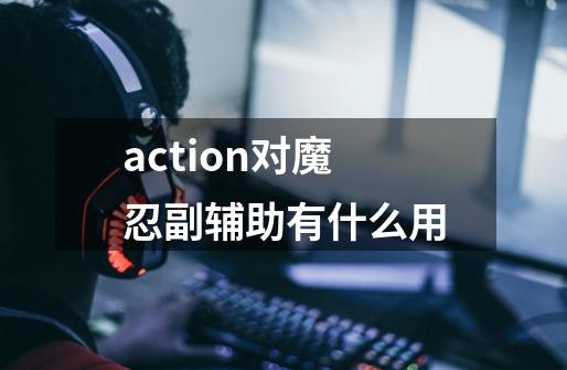 action对魔忍副辅助有什么用-第1张-游戏资讯-龙启科技