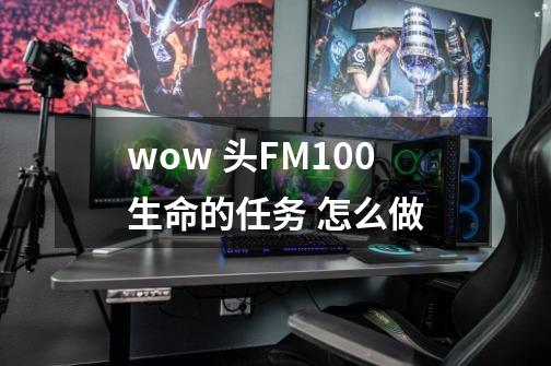 wow 头FM100生命的任务 怎么做-第1张-游戏资讯-龙启科技