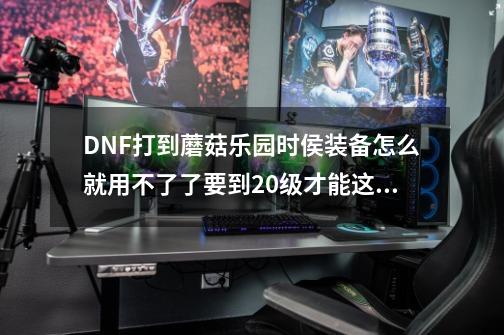 DNF打到蘑菇乐园时侯装备怎么就用不了了要到20级才能这些我都是做任务领的-第1张-游戏资讯-龙启科技