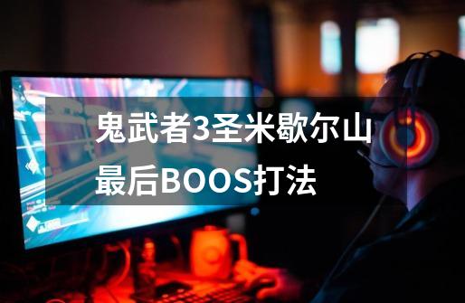 鬼武者3圣米歇尔山最后BOOS打法-第1张-游戏资讯-龙启科技