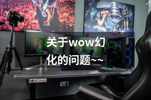 关于wow幻化的问题~~-第1张-游戏资讯-龙启科技