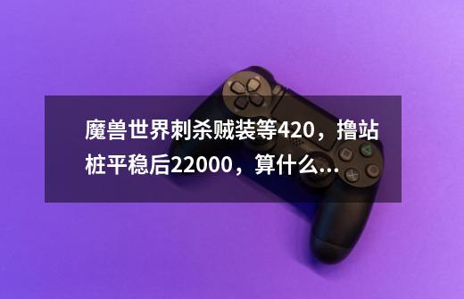 魔兽世界刺杀贼装等420，撸站桩平稳后22000，算什么概念啊-第1张-游戏资讯-龙启科技