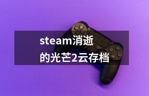 steam消逝的光芒2云存档-第1张-游戏资讯-龙启科技