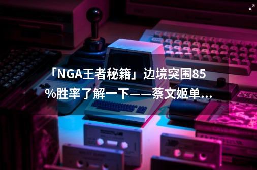 「NGA王者秘籍」边境突围85%胜率了解一下——蔡文姬单排稳健突围攻略-第1张-游戏资讯-龙启科技