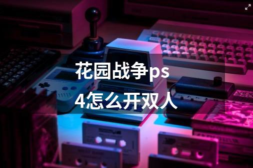 花园战争ps4怎么开双人-第1张-游戏资讯-龙启科技