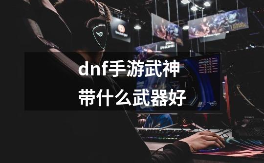 dnf手游武神带什么武器好-第1张-游戏资讯-龙启科技