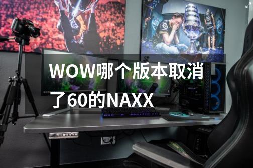 WOW哪个版本取消了60的NAXX-第1张-游戏资讯-龙启科技