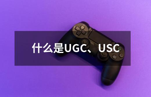 什么是UGC、USC-第1张-游戏资讯-龙启科技