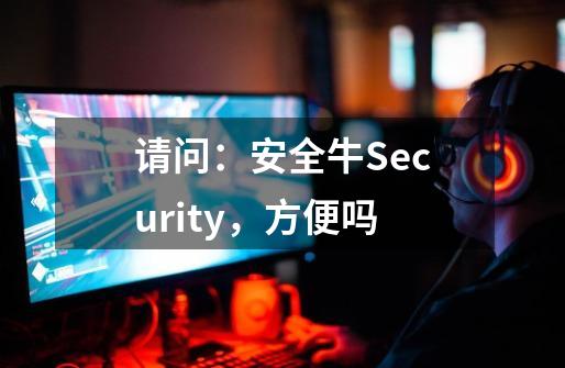 请问：安全牛Security+，方便吗-第1张-游戏资讯-龙启科技