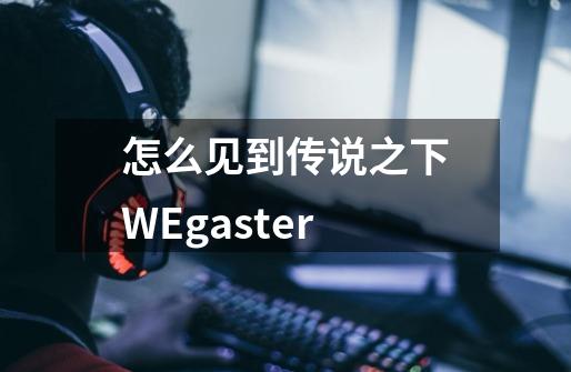 怎么见到传说之下W.E.gaster-第1张-游戏资讯-龙启科技