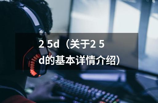 2 5d（关于2 5d的基本详情介绍）-第1张-游戏资讯-龙启科技