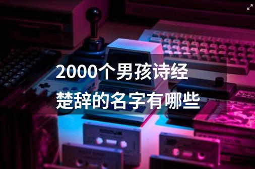 2000个男孩诗经楚辞的名字有哪些-第1张-游戏资讯-龙启科技