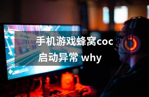 手机游戏蜂窝coc 启动异常 why-第1张-游戏资讯-龙启科技