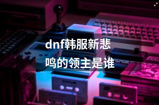 dnf韩服新悲鸣的领主是谁-第1张-游戏资讯-龙启科技