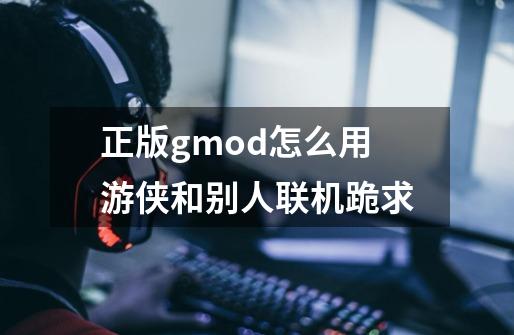 正版gmod怎么用游侠和别人联机.跪求-第1张-游戏资讯-龙启科技