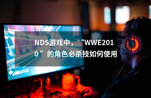 NDS游戏中，“WWE2010 ”的角色必杀技如何使用-第1张-游戏资讯-龙启科技