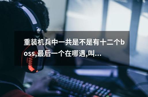 重装机兵中一共是不是有十二个boss,最后一个在哪遇,叫什么名字-第1张-游戏资讯-龙启科技