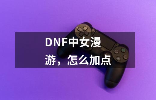 DNF中女漫游，怎么加点-第1张-游戏资讯-龙启科技