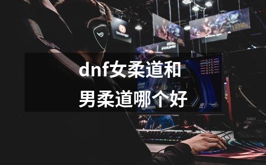 dnf女柔道和男柔道哪个好-第1张-游戏资讯-龙启科技