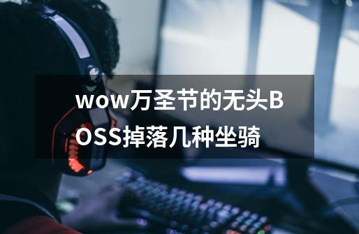 wow万圣节的无头BOSS掉落几种坐骑-第1张-游戏资讯-龙启科技