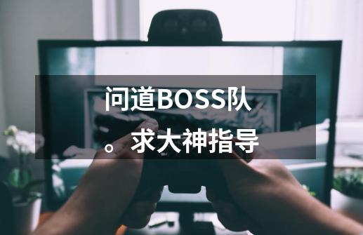 问道BOSS队。求大神指导-第1张-游戏资讯-龙启科技