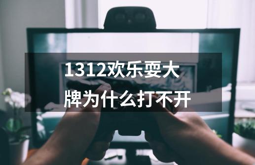 1312欢乐耍大牌为什么打不开-第1张-游戏资讯-龙启科技