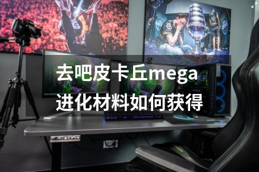 去吧皮卡丘mega进化材料如何获得-第1张-游戏资讯-龙启科技