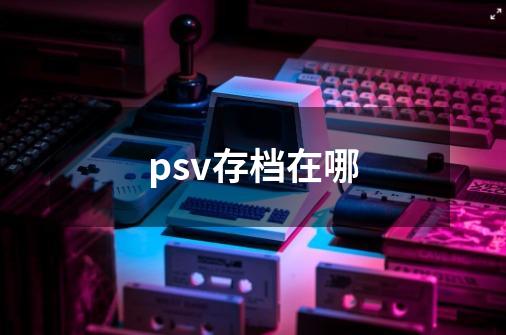 psv存档在哪-第1张-游戏资讯-龙启科技