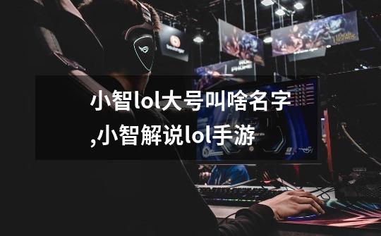 小智lol大号叫啥名字,小智解说lol手游-第1张-游戏资讯-龙启科技