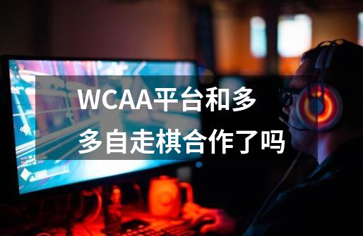 WCAA平台和多多自走棋合作了吗-第1张-游戏资讯-龙启科技