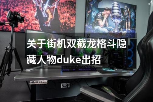 关于街机双截龙格斗隐藏人物duke出招-第1张-游戏资讯-龙启科技