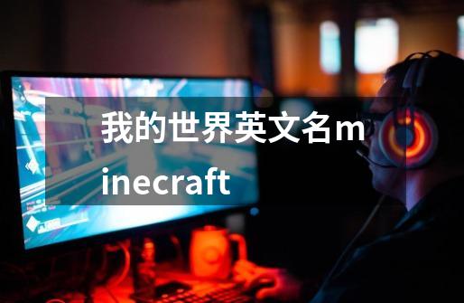 我的世界英文名minecraft-第1张-游戏资讯-龙启科技