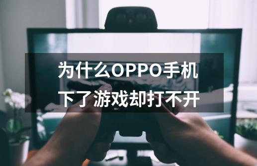 为什么OPPO手机下了游戏却打不开-第1张-游戏资讯-龙启科技