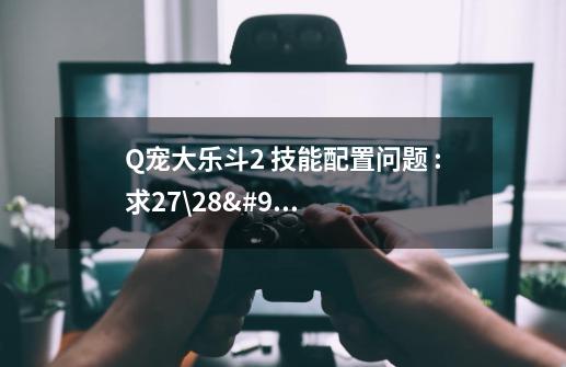 Q宠大乐斗2 技能配置问题 :求27\28\29级的最佳配置！-第1张-游戏资讯-龙启科技