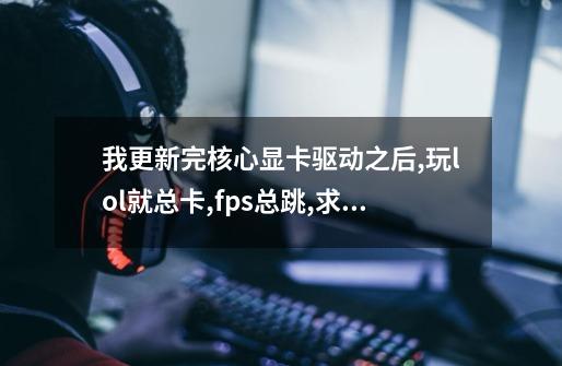 我更新完核心显卡驱动之后,玩lol就总卡,fps总跳,求大神支招-第1张-游戏资讯-龙启科技