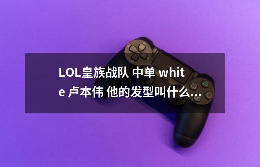 LOL皇族战队 中单 white 卢本伟 他的发型叫什么名字 跪求-第1张-游戏资讯-龙启科技