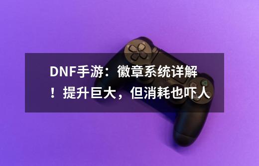 DNF手游：徽章系统详解！提升巨大，但消耗也吓人-第1张-游戏资讯-龙启科技