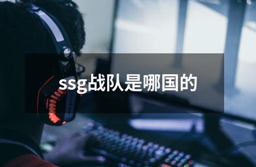 ssg战队是哪国的-第1张-游戏资讯-龙启科技