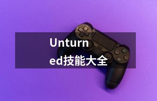 Unturned技能大全-第1张-游戏资讯-龙启科技