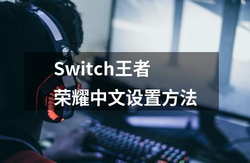 Switch王者荣耀中文设置方法-第1张-游戏资讯-龙启科技