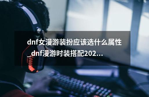 dnf女漫游装扮应该选什么属性_dnf漫游时装搭配2020-第1张-游戏资讯-龙启科技