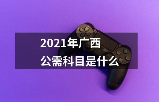 2021年广西公需科目是什么-第1张-游戏资讯-龙启科技