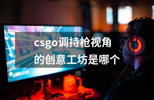 csgo调持枪视角的创意工坊是哪个-第1张-游戏资讯-龙启科技