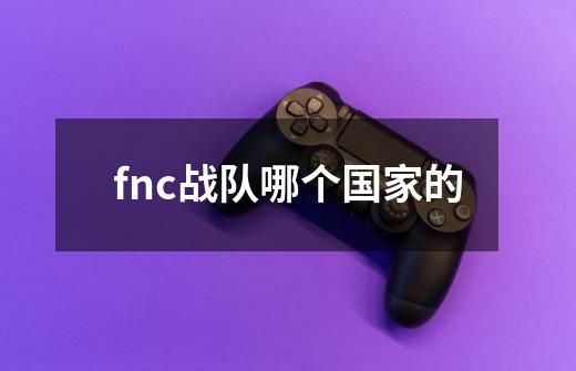 fnc战队哪个国家的-第1张-游戏资讯-龙启科技