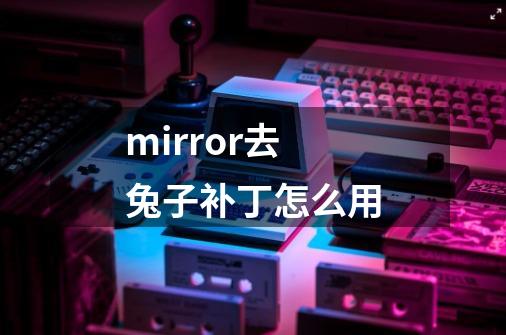 mirror去兔子补丁怎么用-第1张-游戏资讯-龙启科技