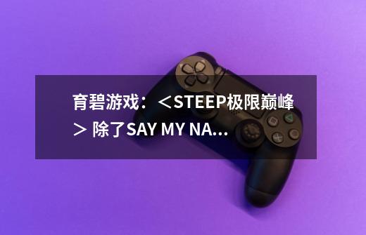 育碧游戏：＜STEEP极限巅峰＞ 除了SAY MY NAME，另外一个预告片的音乐叫什-第1张-游戏资讯-龙启科技