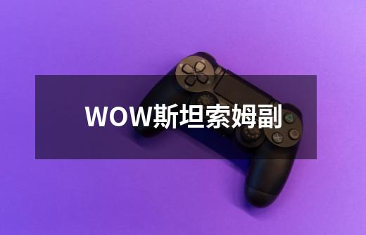 WOW斯坦索姆副-第1张-游戏资讯-龙启科技