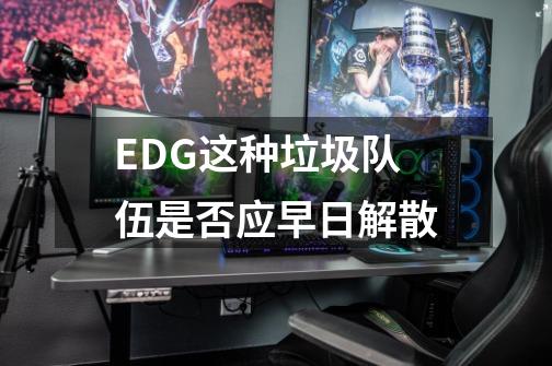 EDG这种垃圾队伍是否应早日解散-第1张-游戏资讯-龙启科技