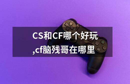 CS和CF哪个好玩,cf脑残哥在哪里-第1张-游戏资讯-龙启科技